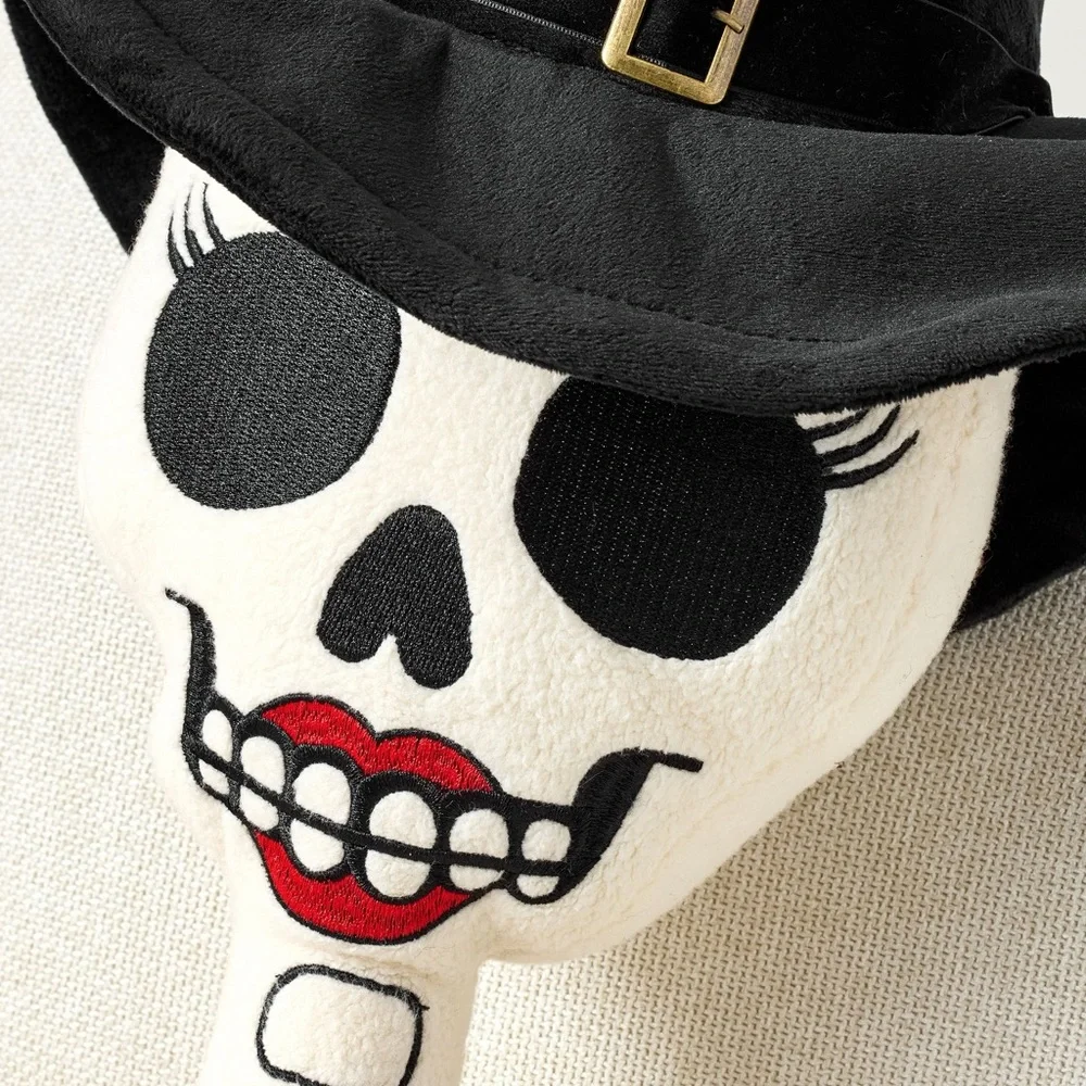 Pottery Barn Mrs Bones Shaped Pillow BNWT